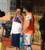 Abhishek Bachchan snapped at soccer practise on 10th Jan 2016